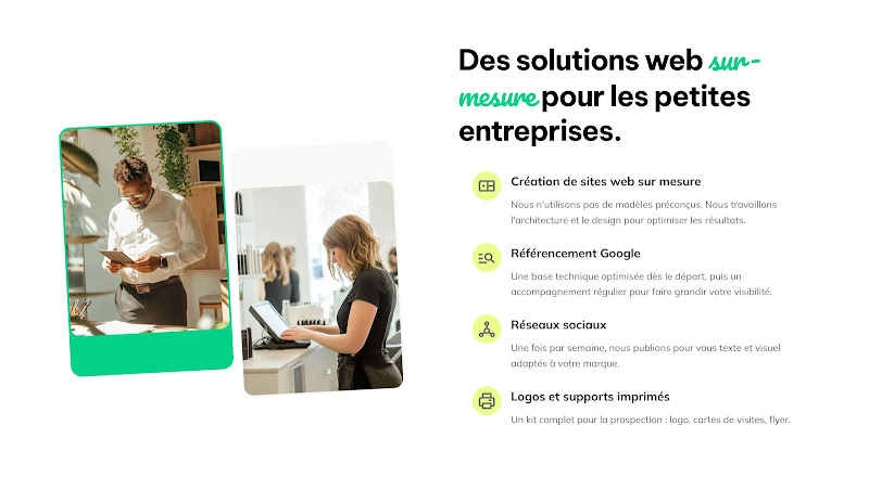 Vert Menthe Web design